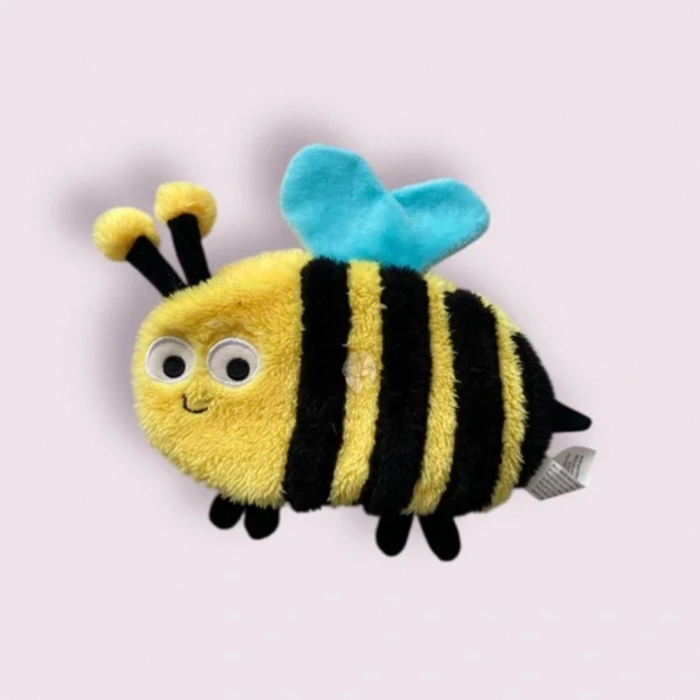 Plush Bee Crinkle Dog Toy